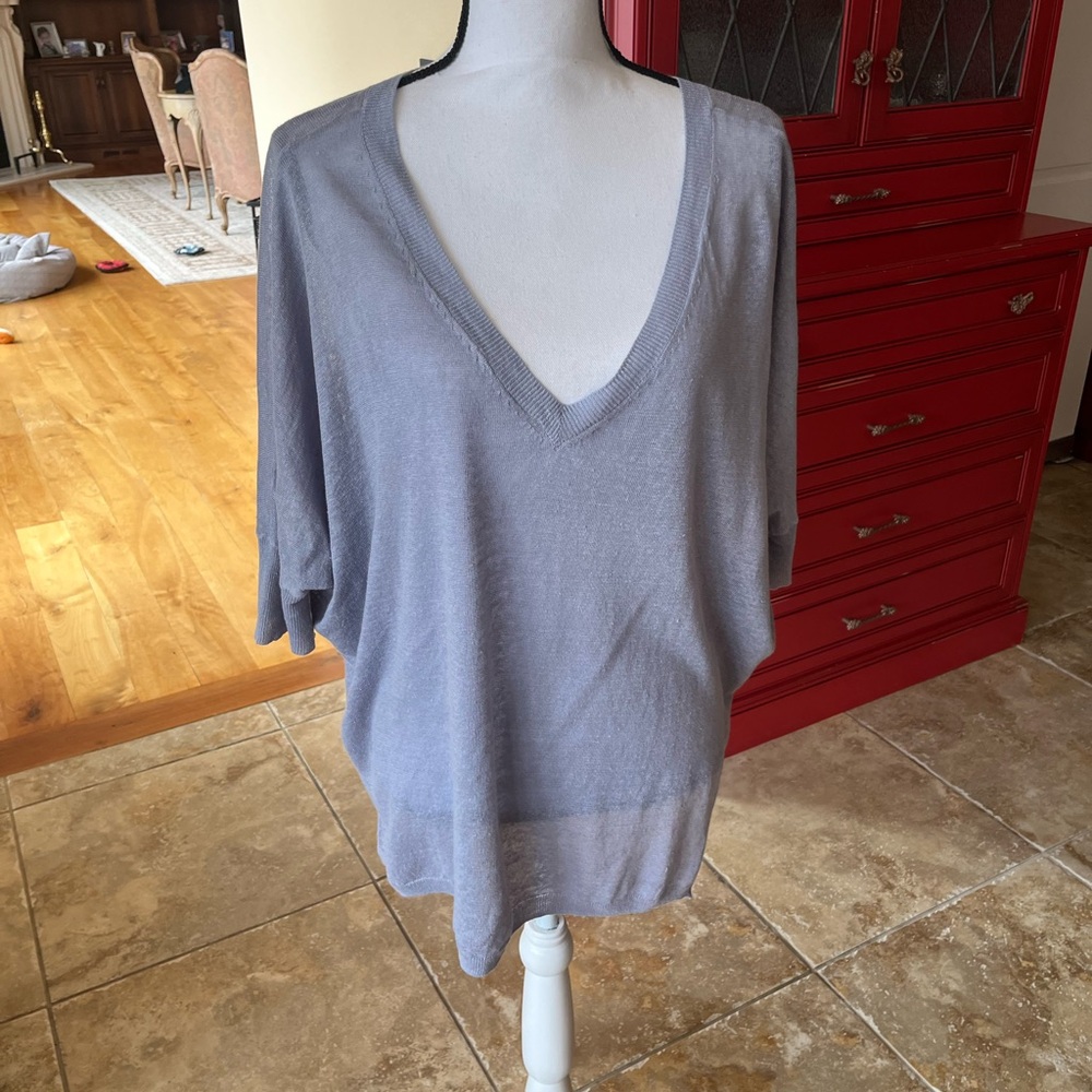 Acrobat Light Gray Knit Top